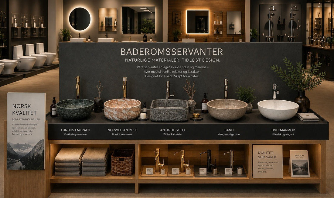 Hvor kjøper du naturstein baderomsservant i Norge?