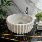 White Marble Washbasin - ALBA