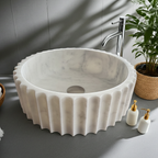 White Marble Washbasin - ALBA