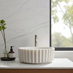 White Marble Washbasin - ALBA