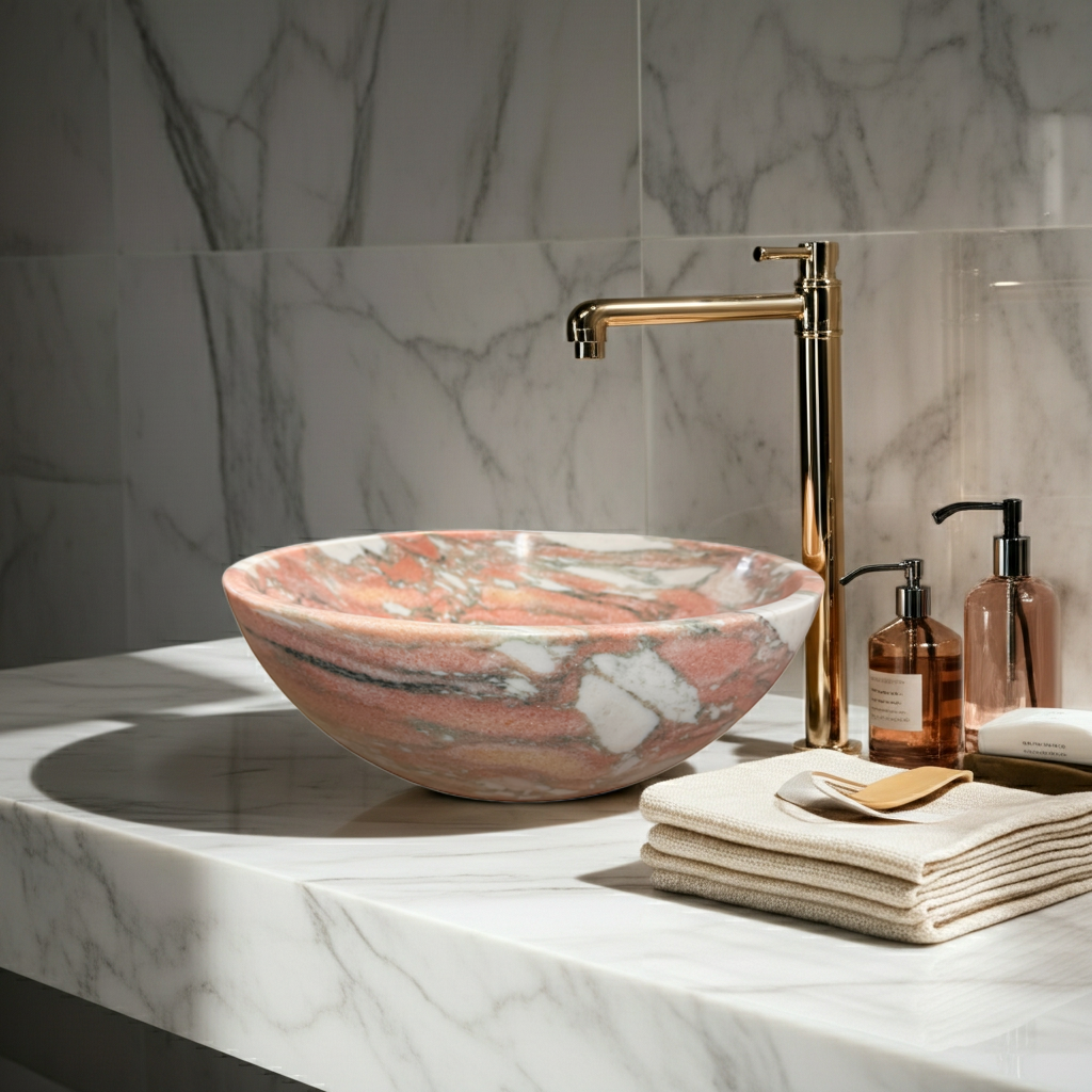 Norwegian Rose Marmor Servant  – RUBI 