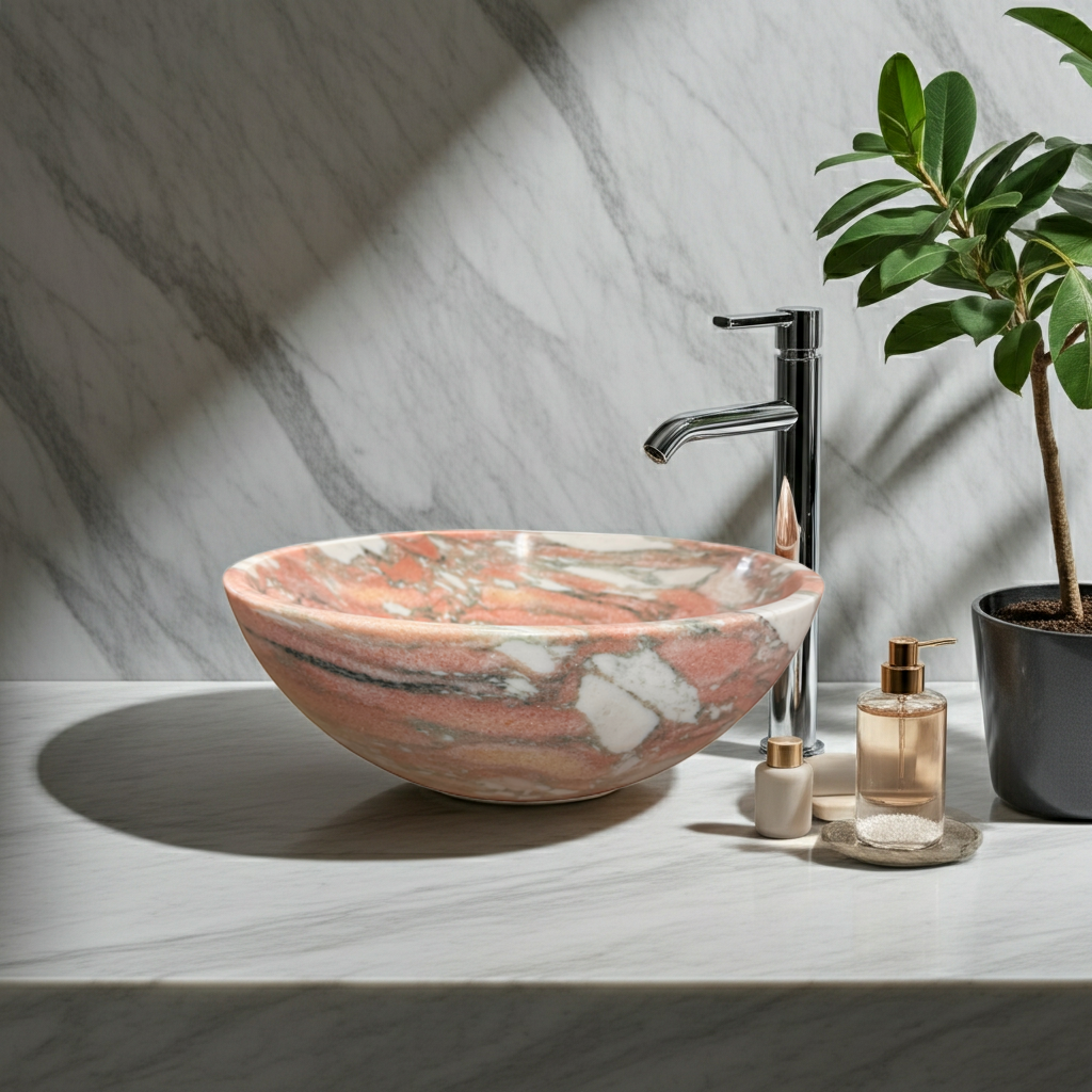 Norwegian Rose Marmor Servant  – RUBI 