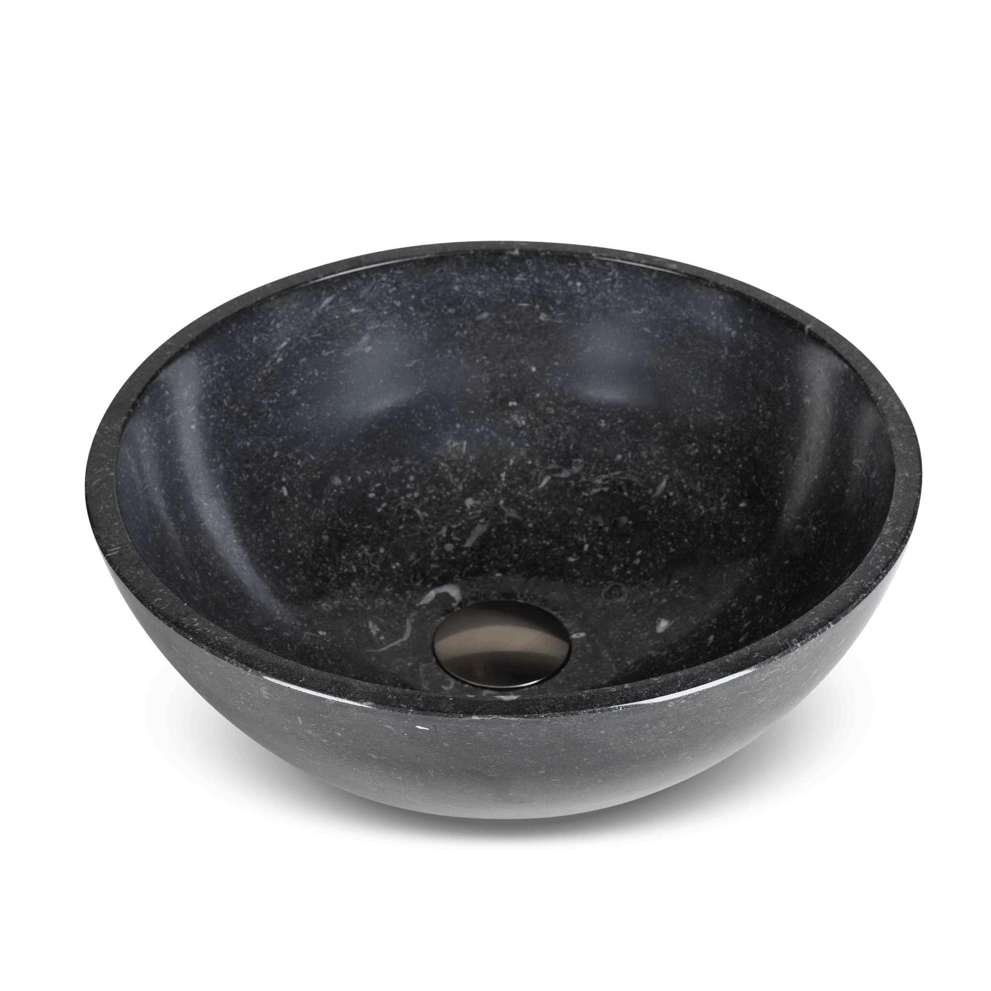 Belgisk Svartstein servant BELL – dyp naturlig sort med polert overflate