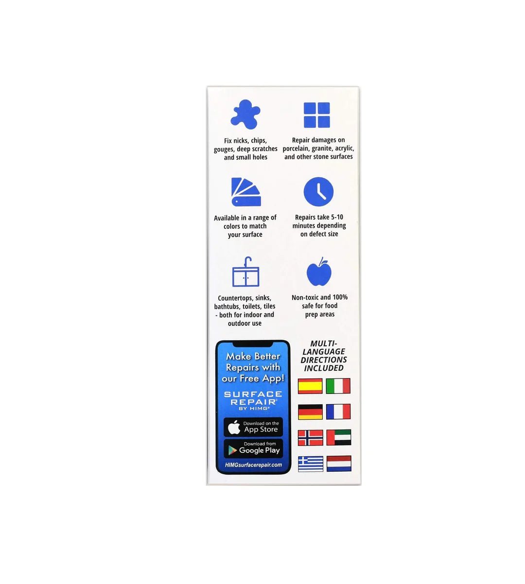 LCA Surface Repair Kit, Home use - ELVV Servanter