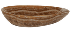 Onyx servant NERA – varm honningbrun Honey Brown Onyx med naturlige nyanser