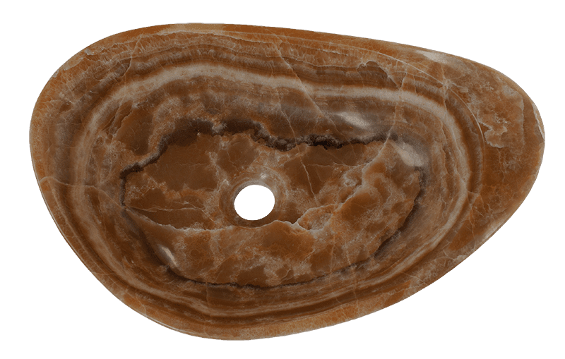 Onyx servant NERA – varm honningbrun Honey Brown Onyx med naturlige nyanser