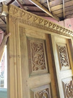 Teak Antique Wood Double Door - ELVV Servanter i stein