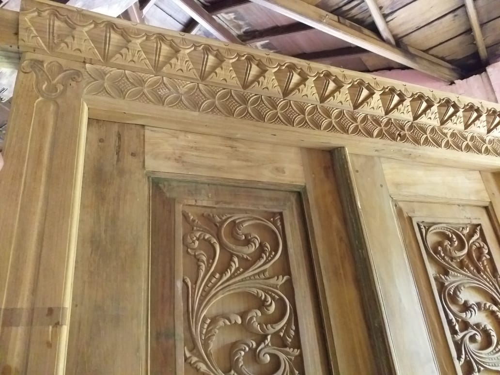 Teak Antique Wood Double Door - ELVV Servanter