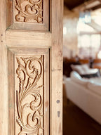 Teak Antique Wood Double Door - ELVV Servanter